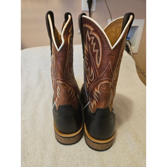 Ariat Quickdraw Western Boots Mens 9 D Square Toe Brown Black Leather 10002221 main image 5